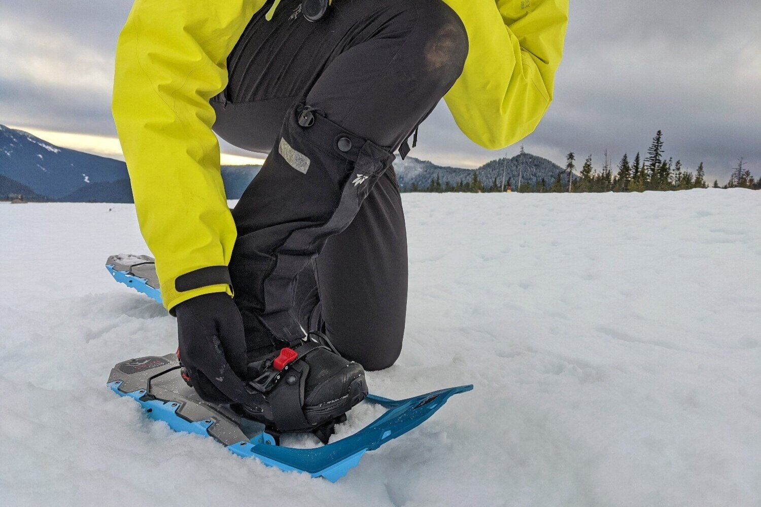 Gaiters can be worn with Ankle-Height Boots to keep snow out