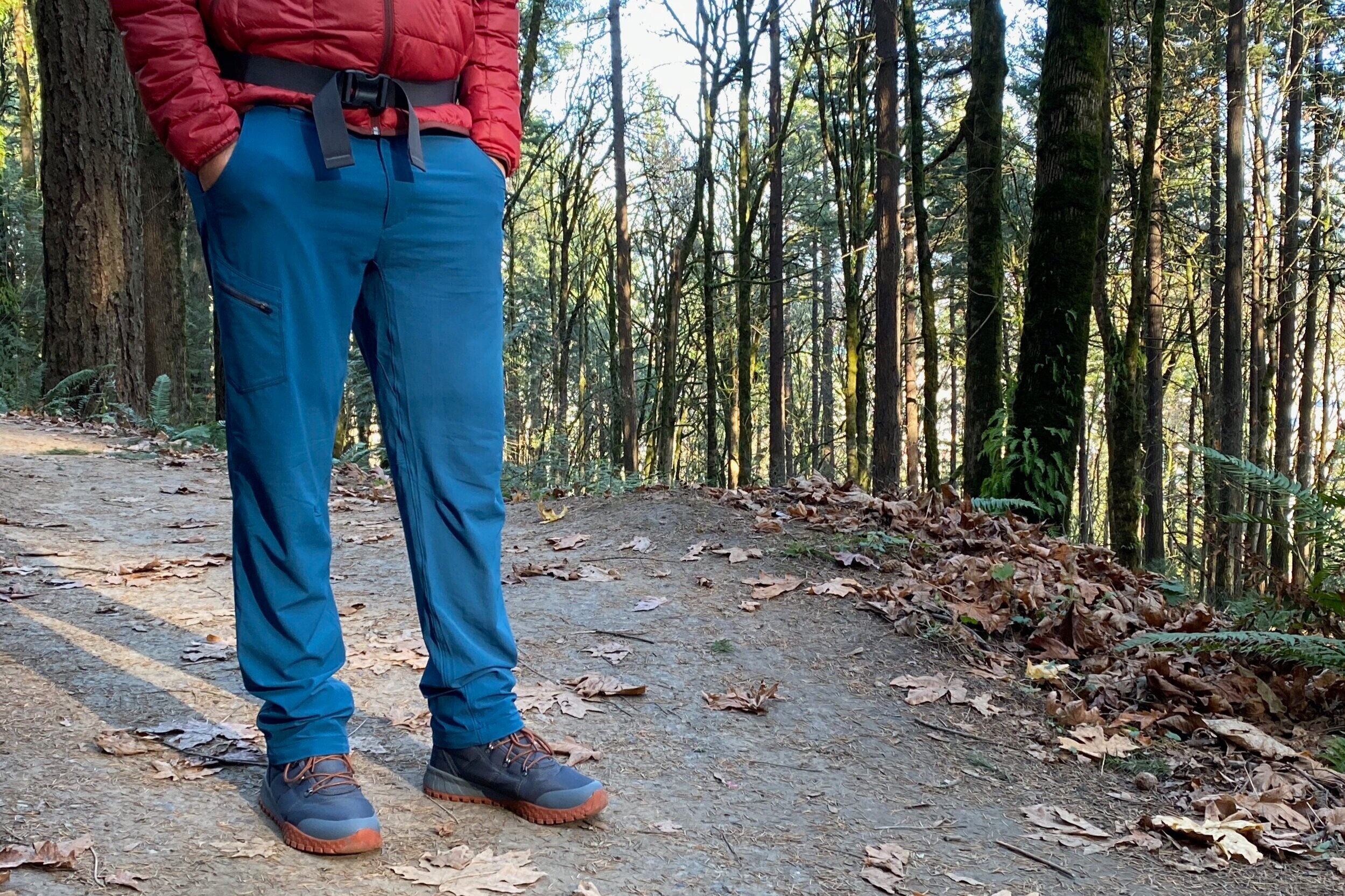 The Outdoor Research Ferrosi Pants have a simple pocket configuration that works well for hiking.