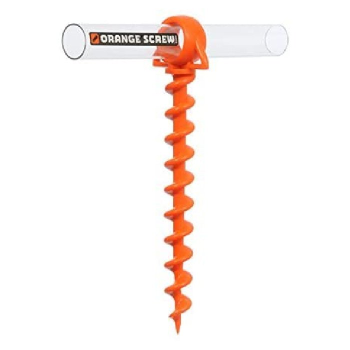 Orange Screw Ground Anchor