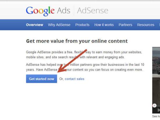 steps to apply for Google AdSense