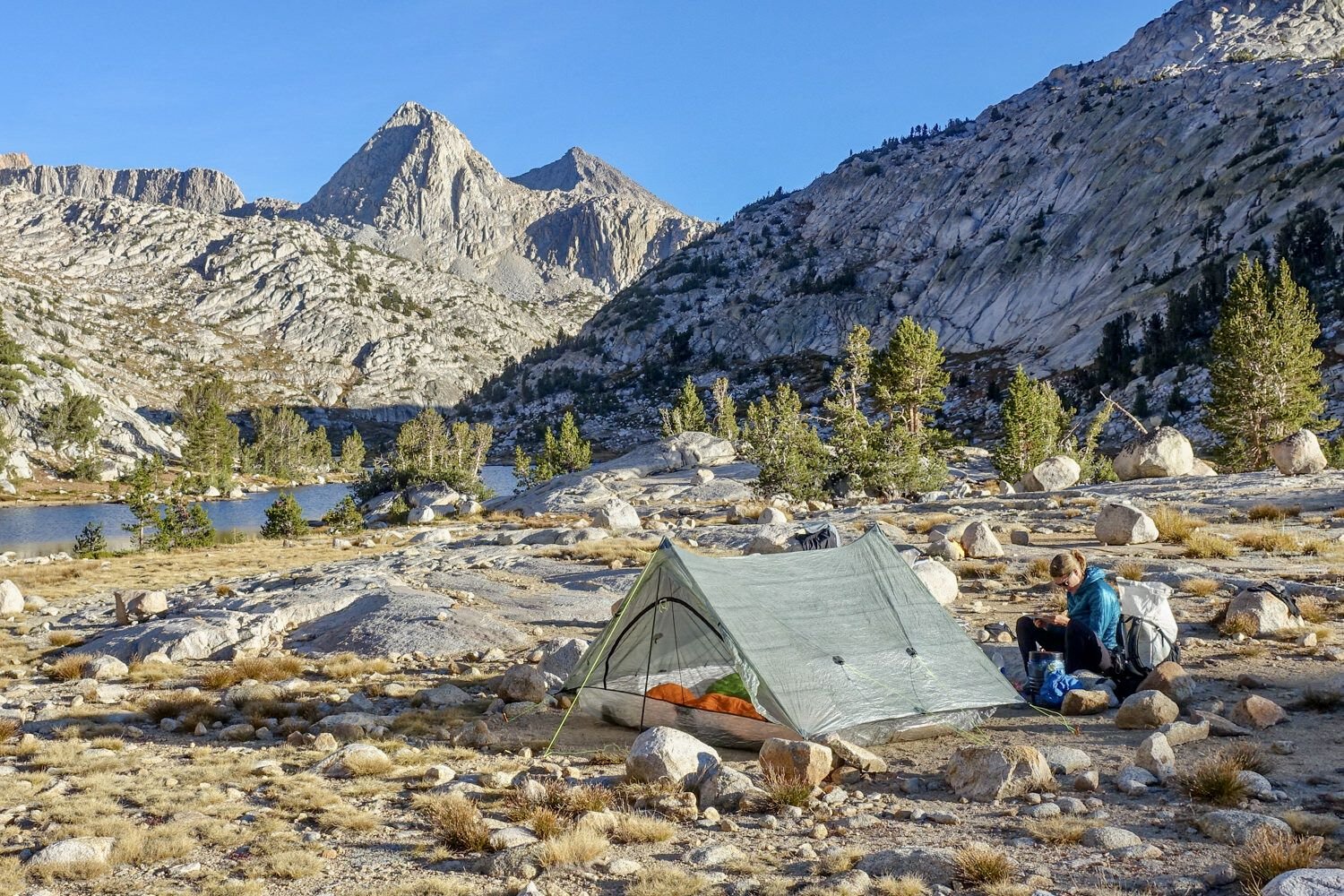 Zpacks Triplex Tent in the high sierra mountains