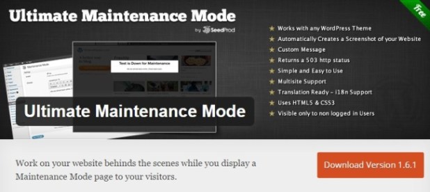 Ultimate-Maintenance-Mode-Wordpress Plugin