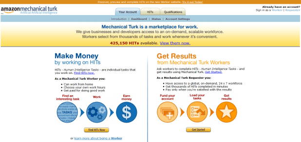 Amazon Mechanical Turk