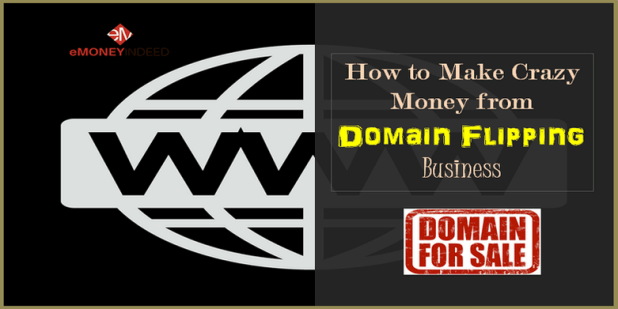 buying domain names and then selling them at a profit