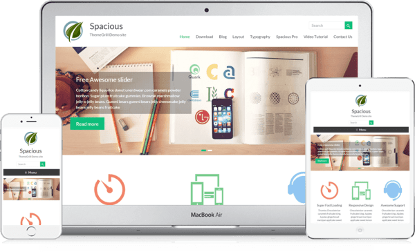 Spacious another impressive responsive wordpress theme by ThemeGrill