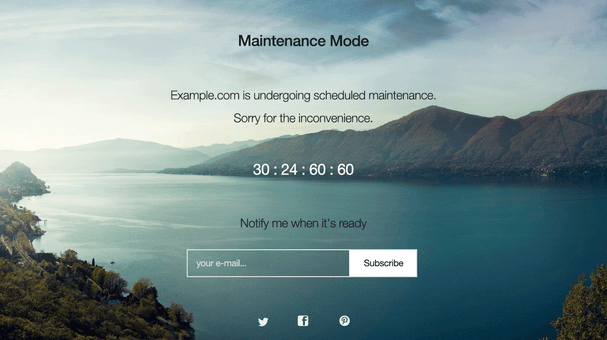 WP Maintenance Mode — WordPress Plugins